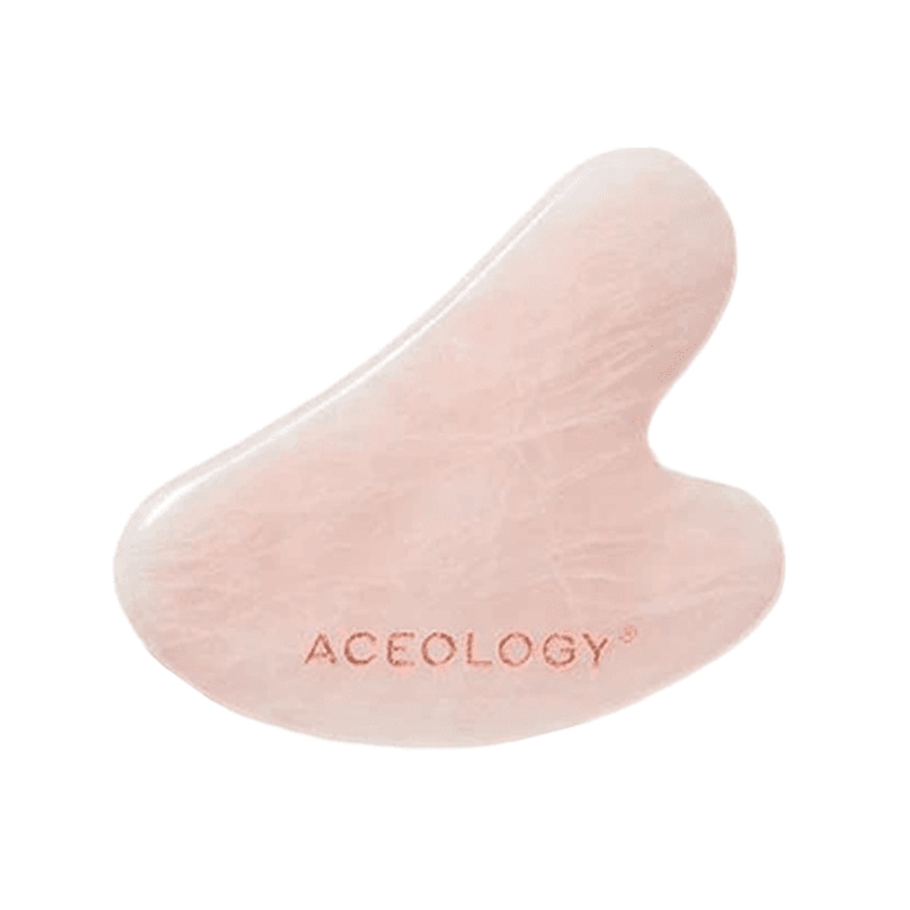 Aceology Rose Quartz Gua Sha Facial Massager